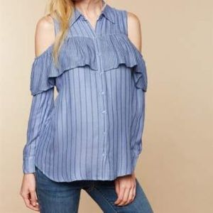 Cold Shoulder Maternity Blouse